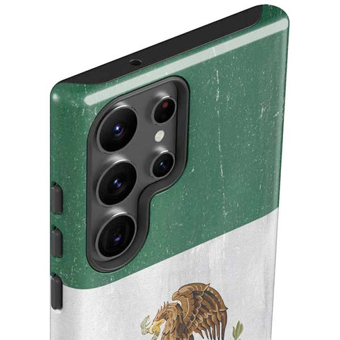 Mexico Flag Distressed Galaxy S23 Ultra Pro Case