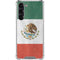 Mexico Flag Distressed Galaxy S24 FE Clear Case