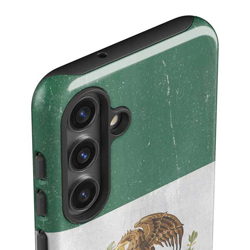 Mexico Flag Distressed Galaxy S25 Impact Case