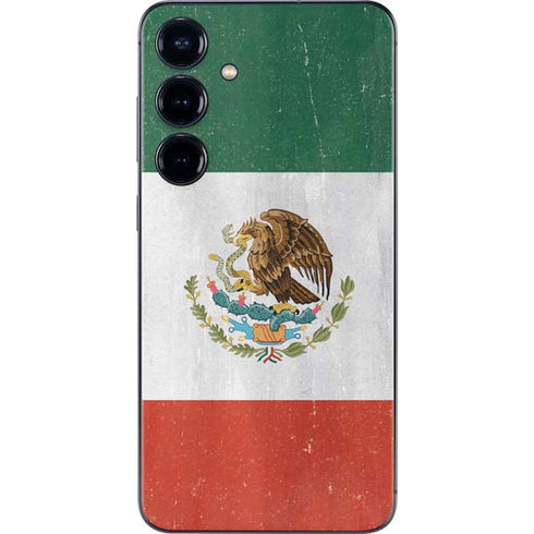 Mexico Flag Distressed Galaxy S25 Plus Skin