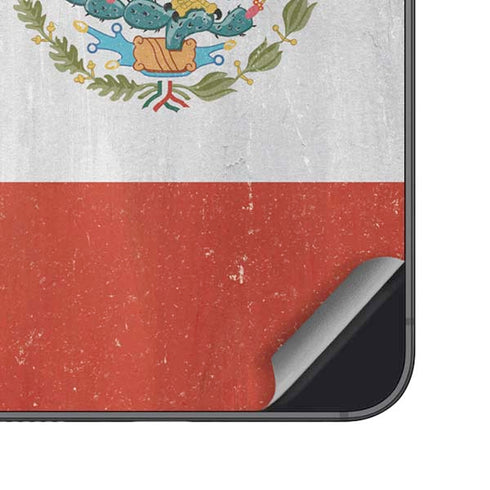 Mexico Flag Distressed Galaxy S24 Skin