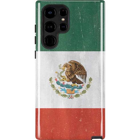 Mexico Flag Distressed Galaxy Cases