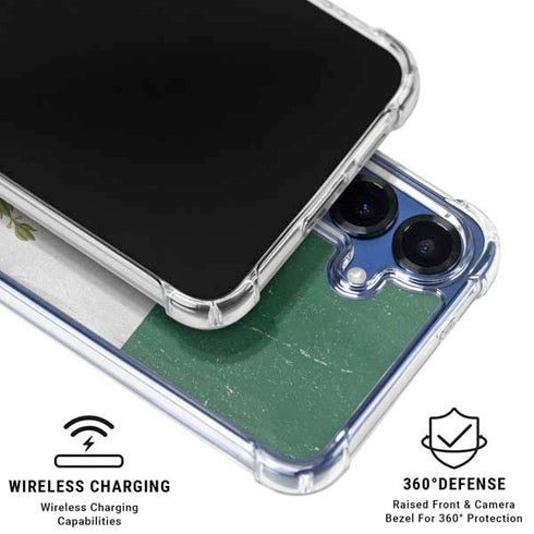 Mexico Flag Distressed Galaxy S25 Plus Clear Case