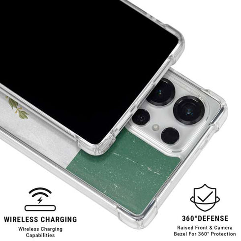 Mexico Flag Distressed Galaxy S25 Ultra Clear Case