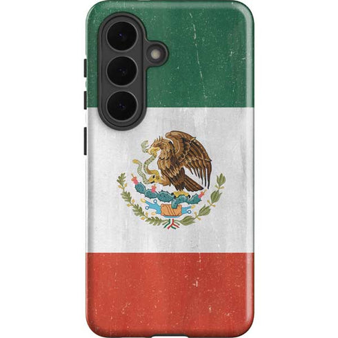Mexico Flag Distressed Galaxy S26 Plus Impact Case