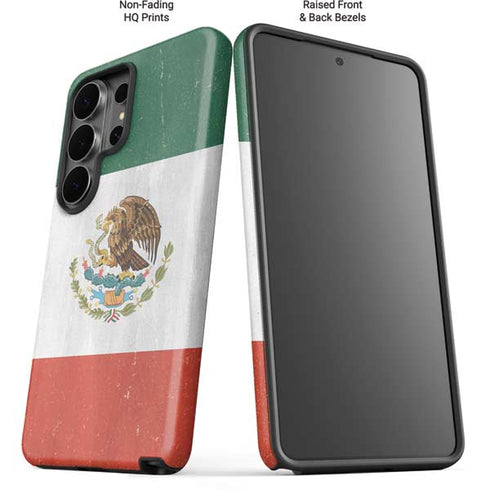 Mexico Flag Distressed Galaxy S26 Ultra Impact Case