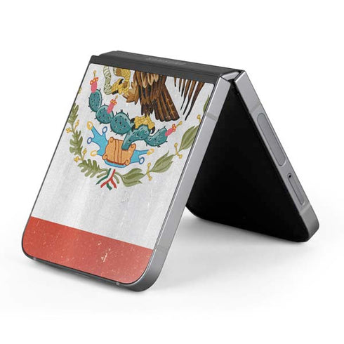 Mexico Flag Distressed Galaxy Z Flip6 Skin