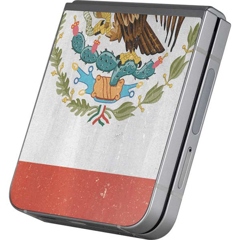 Mexico Flag Distressed Galaxy Z Flip6 Skin