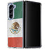 Mexico Flag Distressed Galaxy Z Fold5 5G Clear Case