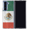 Mexico Flag Distressed Galaxy Z Fold6 Clear Case