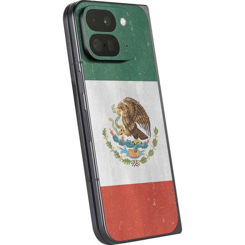 Mexico Flag Distressed Google Pixel 9 Pro Fold Skin