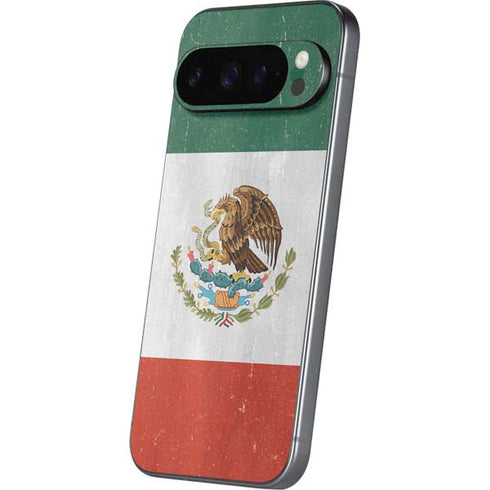 Mexico Flag Distressed Google Pixel 9 Pro Skin