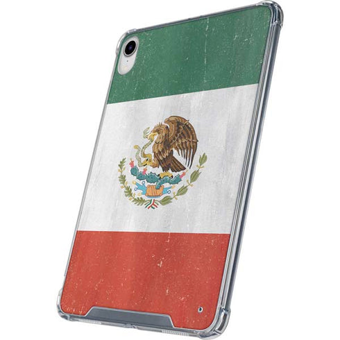Mexico Flag Distressed iPad 11th Gen (2025) Clear Case