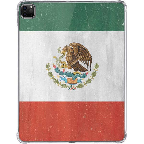 Mexico Flag Distressed iPad Pro 11in (2024) Clear Case
