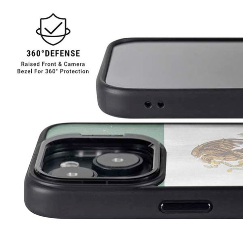 Mexico Flag Distressed iPhone 13 Kickstand Case