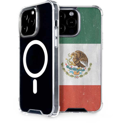 Mexico Flag Distressed iPhone Cases