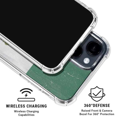 Mexico Flag Distressed iPhone 15 Clear Case