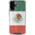 Mexico Flag Distressed iPhone 16 Plus Clear Case