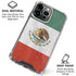 Mexico Flag Distressed iPhone 16 Pro Max Clear Case