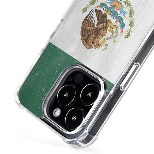 Mexico Flag Distressed iPhone 16 Pro Max MagSafe Case