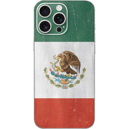 Mexico Flag Distressed iPhone 16 Pro Max Skin