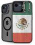 Mexico Flag Distressed iPhone 16e Kickstand Case