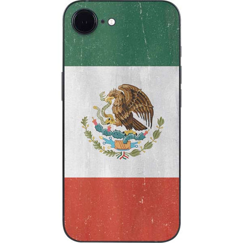 Mexico Flag Distressed iPhone 16e Skin