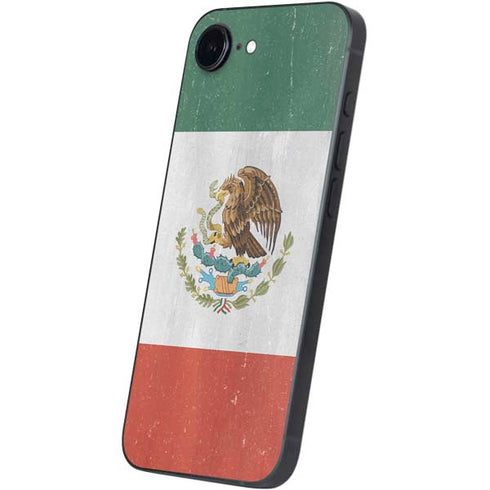 Mexico Flag Distressed iPhone 16e Skin