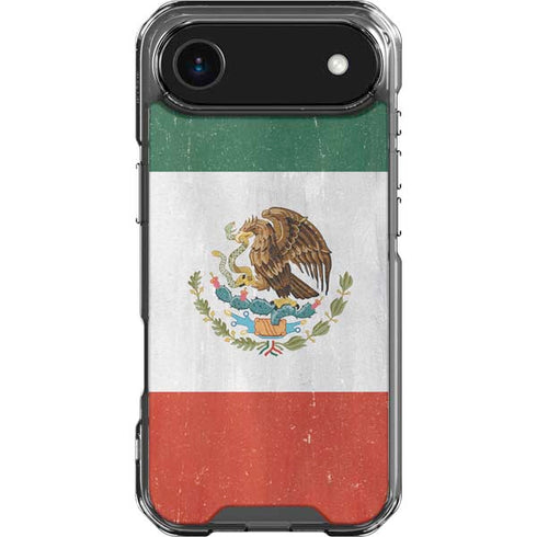 Mexico Flag Distressed iPhone 17 Air Clear Case