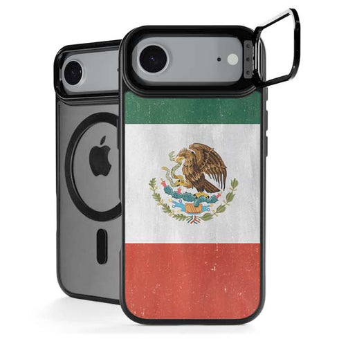 Mexico Flag Distressed iPhone 17 Air Kickstand Case