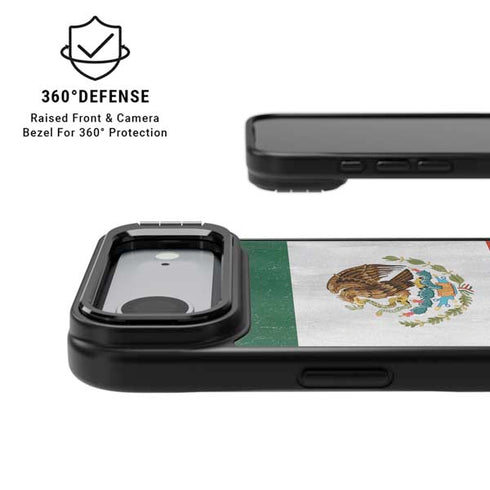 Mexico Flag Distressed iPhone 17 Air Kickstand Case