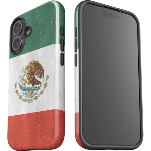 Mexico Flag Distressed iPhone 17 Impact Case
