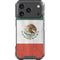 Mexico Flag Distressed iPhone 17 Pro Clear Case