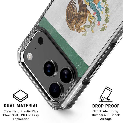 Mexico Flag Distressed iPhone 17 Pro Max MagSafe Case