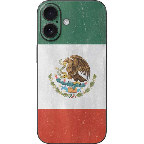Mexico Flag Distressed iPhone 17 Skin