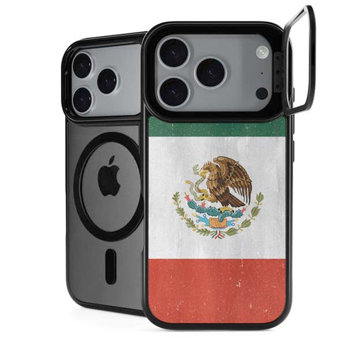 Mexico Flag Distressed iPhone 18 Pro Kickstand Case
