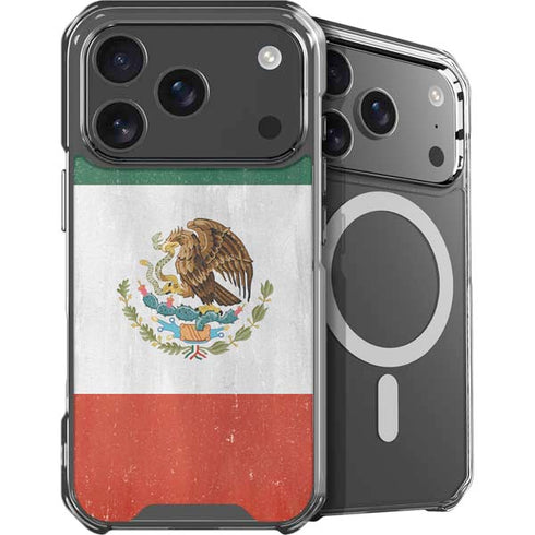 Mexico Flag Distressed iPhone 18 Pro MagSafe Case