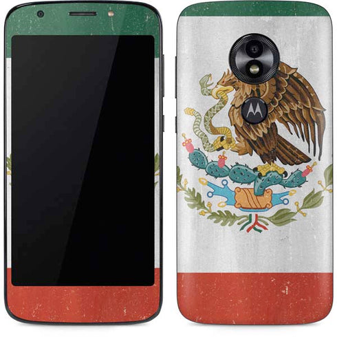 Mexico Flag Distressed Moto E5 Play Skin