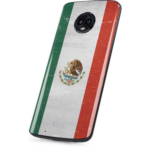 Mexico Flag Distressed Moto G6 Skin