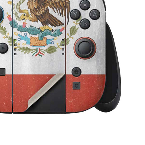 Mexico Flag Distressed Nintendo Switch 2 (2025) Joy-Con Controller Skin