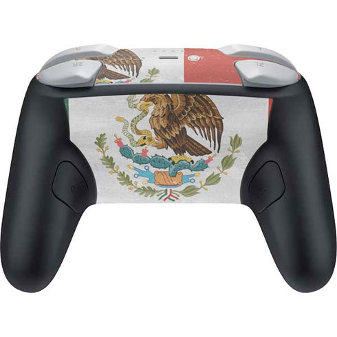 Mexico Flag Distressed Nintendo Switch 2 (2025) Pro Controller Skin