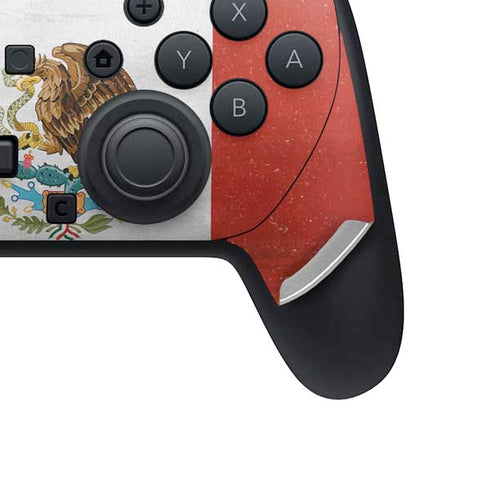 Mexico Flag Distressed Nintendo Switch 2 (2025) Pro Controller Skin