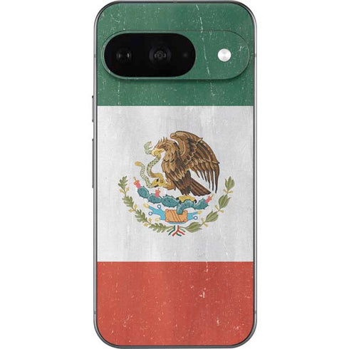 Mexico Flag Distressed Google Pixel 9 Skin