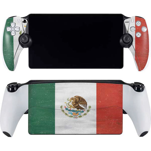 Mexico Flag Distressed PlayStation Portal Remote Player Skin