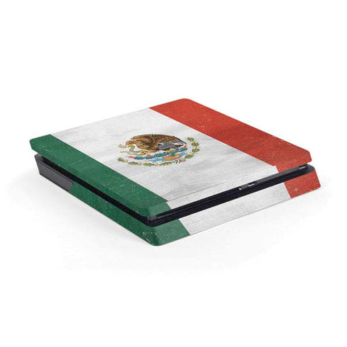 Mexico Flag Distressed PS4 Slim Skin