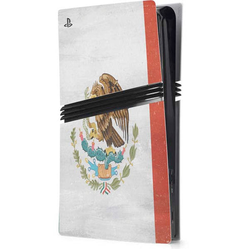 Mexico Flag Distressed PS5 Pro Console Skin