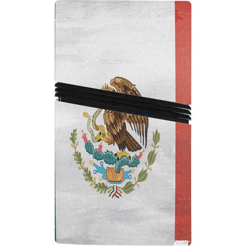 Mexico Flag Distressed PS5 Pro Console Skin