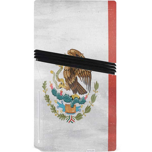 Mexico Flag Distressed PS5 Pro Disk Console Skin