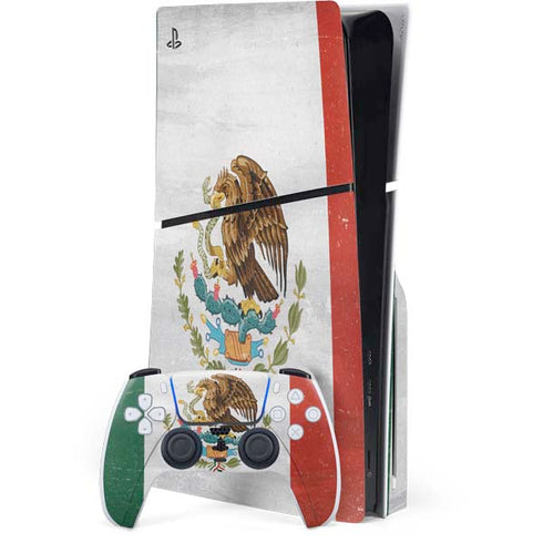 Mexico Flag Distressed PlayStation PS5 Skins