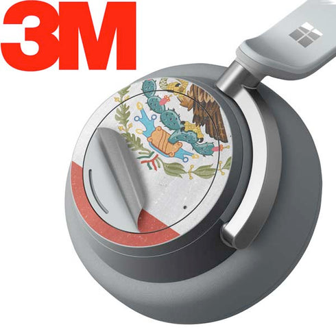 Mexico Flag Distressed Surface Headphones Skin